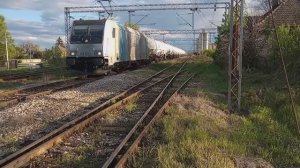 Электровоз TRAXX 185-691 едет с цистернами