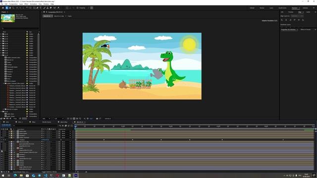 Как создавался мультфильм Динозаврик