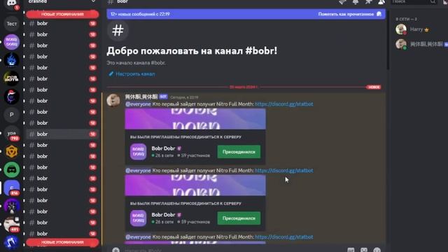 СПАМ БОТЫ В ДИСКОРДЕ - DISCORD SPAM BOTS смотреть онлайн