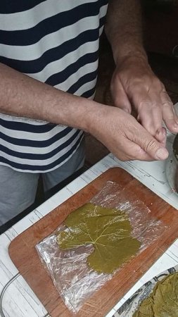 Долма. Уникальный способ закручивания виноградного листа