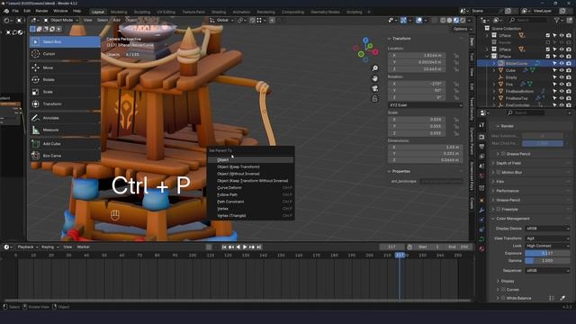 Бесплатный курс "Сторожевая башня" в Blender 3D для начинающих. Урок 10.