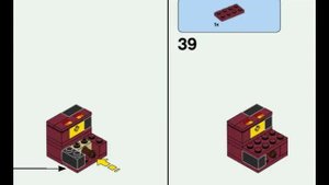 Конструктор Lego Minecraft лавовый куб, инструкция по сборке