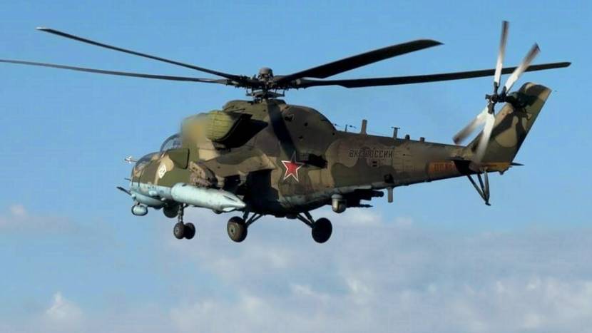 Экипаж Ми-35М уничтожил живую силу и технику ВСУ в зоне спецоперации