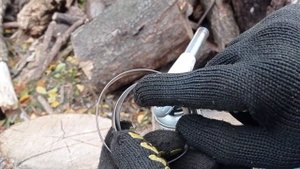 Ремонт пружины заводного механизма бензопилы!#бензоп?