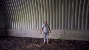 Арочный ангар с боковыми воротами