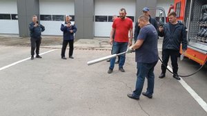 Испытания автомобиля газового тушения АГТ производства ООО "НАЗ"