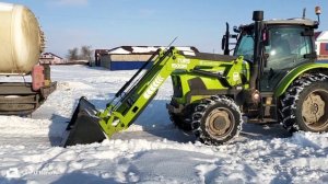 Уборка снега трактором ZOOMLION. "Tractor snow removal"  #трактор #ми?