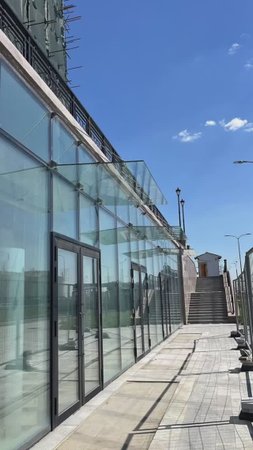 Козырьки на театре в г.Пышма