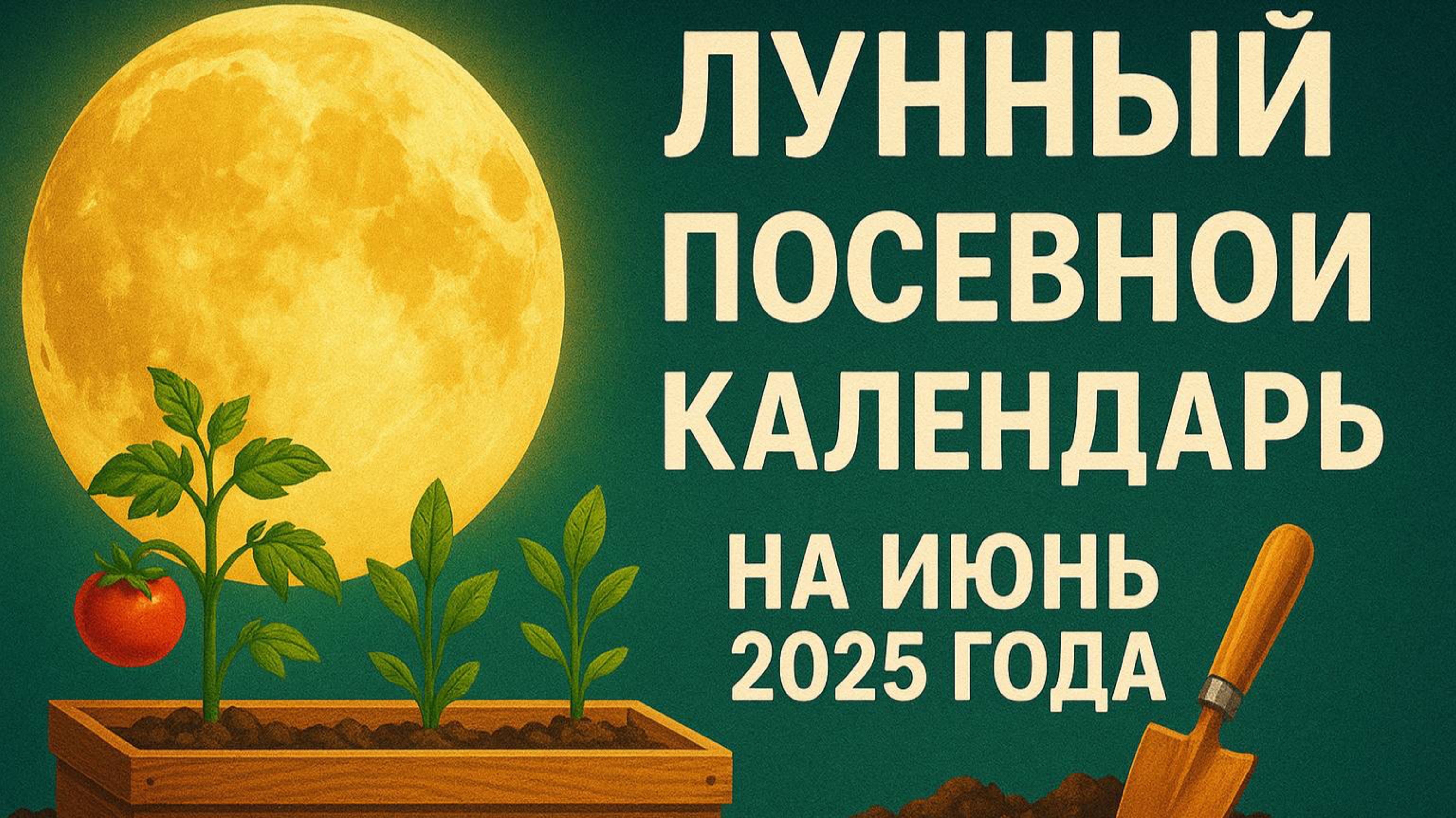 Лунный Посевной Календарь на Июнь 2025🌙Благоприятные Дни для Посадок и Ухода за Растениями🌷