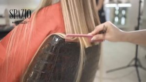 Наращивание волос эффект мелирования SPAZIO