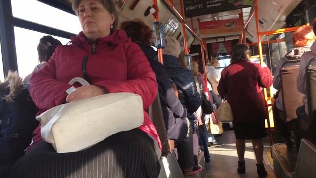 Поездка на автобусе МАЗ-103 маршрут 30 смотреть онлайн