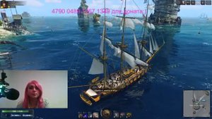 Играем в World of Sea battle ! Разведка и фарм в Бескрайке. Стрим от Анимешки _3