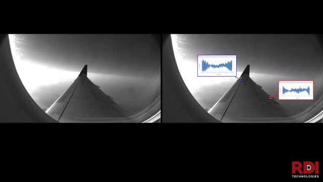 Измерения значений вибрации крыла самолета в движени? смотреть онлайн