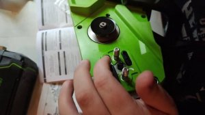 Цепная аккумуляторная пила Greenworks GD40CS18 распаковка, сбо