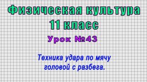 Физическая культура 11 класс (Урок№43 - Техника удара по мячу головой с разбега.)