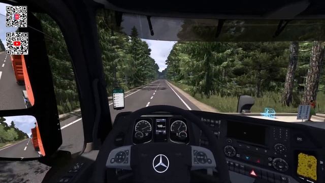2 ETS 2. v1.53Карта Суровая Россия R12. Везу Керосин  На MERCEDES