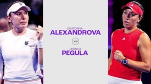 13.02.2025. Екатерина Александрова - Джессика Пегула. WTA Doha. Alexandrova - Pegula