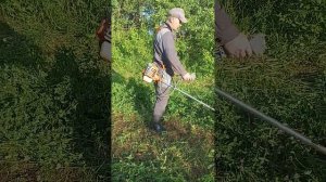 косим травку)) бензокоса Варяг бт 4320т