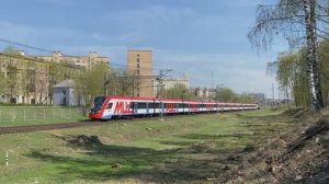 Электропоезда ЭП2Д-0063 и ЭГ2Тв-021 "Иволга", перегон Тушино - Подмосковная