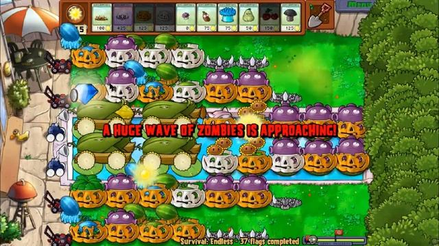Бесконечное Выживание PVZ смотреть онлайн