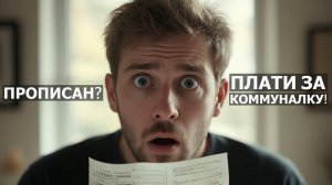 Прописан? Плати за коммуналку, даже если не живешь там. Рассказ.