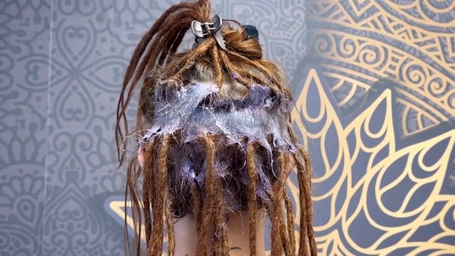 КАК КРАСИТЬ НАТУРАЛЬНЫЕ ДРЕДЫ? Красим отросшие корни
