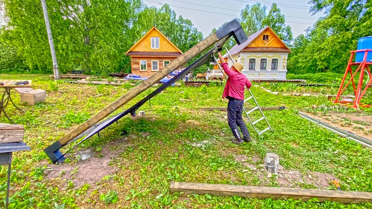 Новый строительный сезон на хуторе начался! Разминка перед большой работой. Делаем места для отдыха