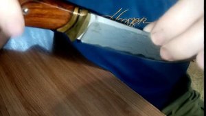 Красивый нож ручной работы. Ламинат QPM53, нерждамаск, ай