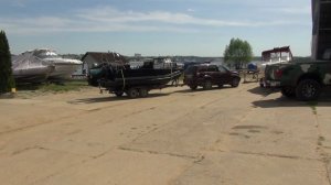 Испытание морской лодки под 140-м мотором