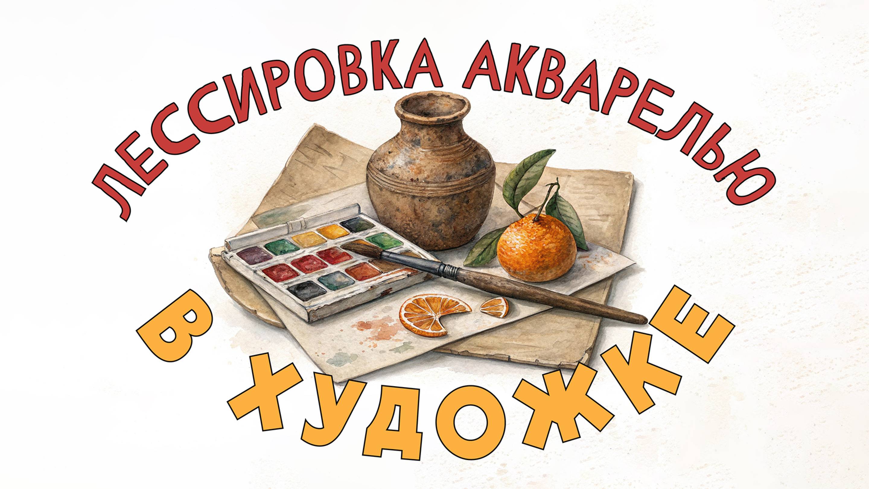 ЛЕССИРОВКА АКВАРЕЛЬЮ! Быстро, просто, понятно!