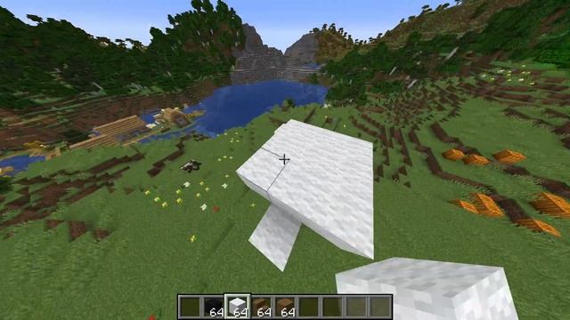 Статуя скелета в Майнкрафт. Просто лайк поставь. смотреть онлайн