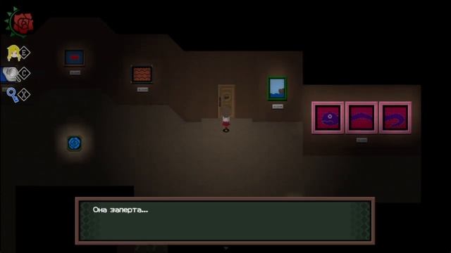 Ib Remake 04 [RPG Maker, прохождение, я ничего не понимаю]