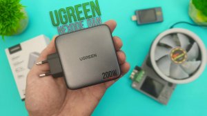 Ugreen Nexode GaN 200W - СВЕРХ МОЩНОЕ Зарядное Устройство на 200 Вт с ПОДДЕРЖКОЙ PD 3.1 и 4 портами.