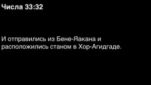 Числа, глава 33