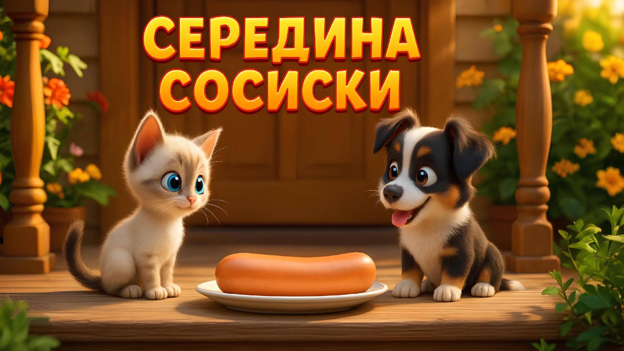 Котёнок по имени Гав. Середина сосиски 🐱🐶🌭