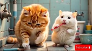 Ginger Kitten Obsessed with Kids' Skateboard, Mama Cat Works Overtime to Buy It! 🐾🛹❤️