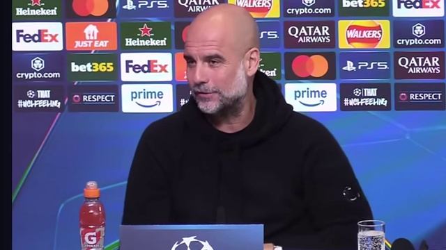 Что Гвардиола говорит перед матчем «Манчестер Сити» ? смотреть онлайн