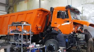 установка кабины на КамАЗ 6520 2016г #shorts #еврокар #камаз #м