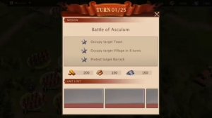 Grand War Rome. 2-2 Аускула. Прохождение и предистория.