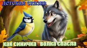 Как синичка волка спасла. Анимационная Сказка Для Детей. Смотреть и Слушать Онлайн. Детские Сказки.