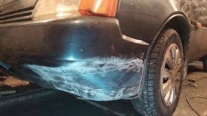 Как спаять бампер не снимая с авто.