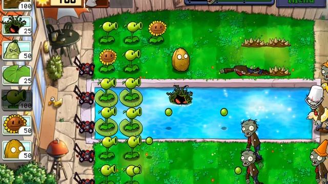 Зомби против растений первая часть☺️😉 смотреть онлайн