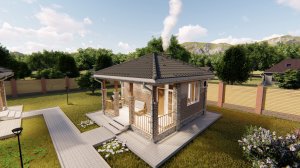 Проект сауны «Grassline and sauna»