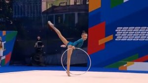 Арина Ковшова 🇷🇺 Игры БРИКС. Упражнение с обручем 🤸