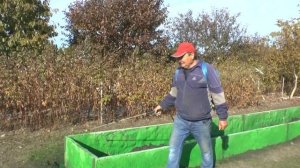 ПРОПИТКА С ПОКРАСКОЙ ВЫСОКИХ ГРЯДОК .ВИДЕО 3