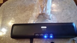 упаковка сала.испытание вакуумного упаковщика.