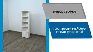 ТЭКС
Видео сборка. Гостиная Плейона. Пенал открытый.