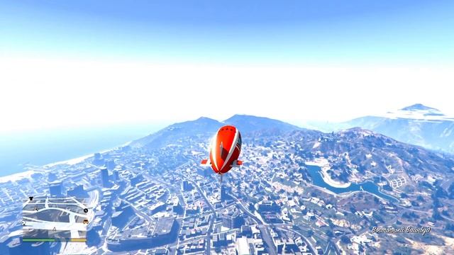 8K. Трассировка лучей. GTA5. Прыжок с парашютом. Дирижабль смотреть онлайн