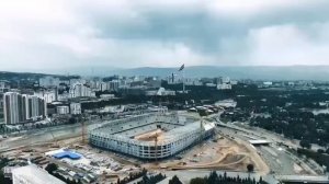 Строительство инженерных систем на стадионе в Душанбе