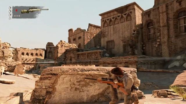 Uncharted 3: Drakes Deception Иллюзии Дрейка прохождение на PS4 Pro Ч19:Заброшенный город